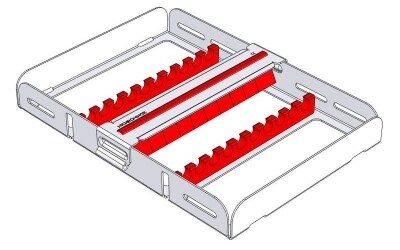 Flexi-Clip 10 låsbar röd 