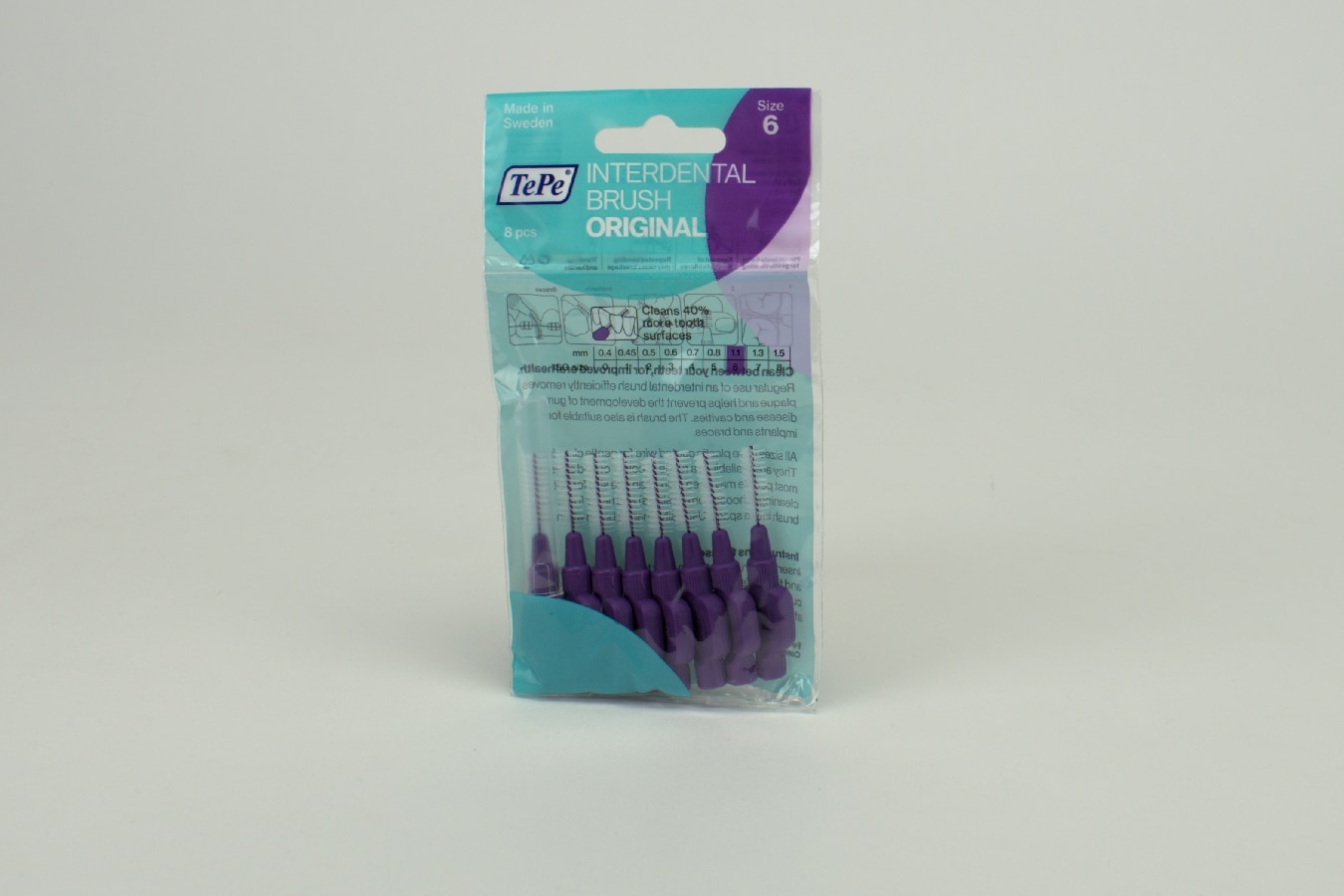 TePe Mellanrumsborste 1,1mm lila 8st