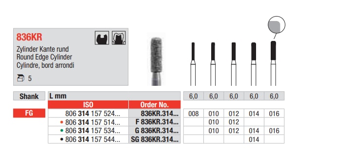 FG Diamantborr 836KR.012 5st