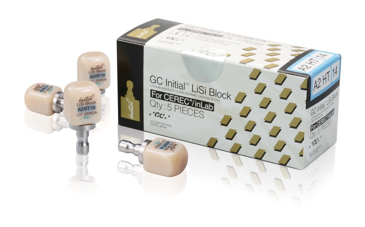 GC Initial LiSi Block CEREC 14 A1 HT 5st