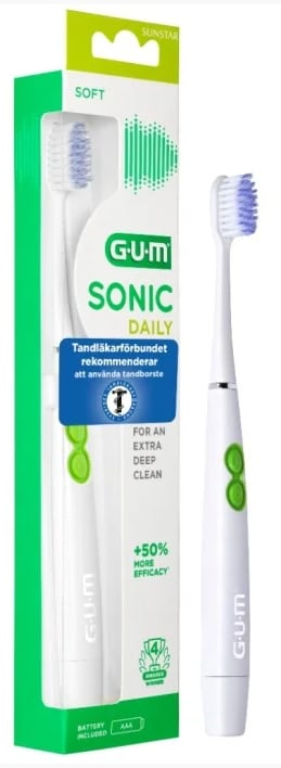 GUM Sonic Daily Tandborste vit