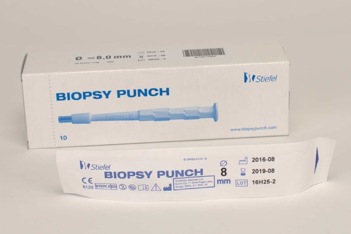 Biopsy Punch Stans 8mm 10st