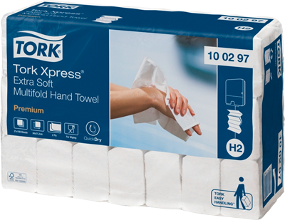 Tork Xpress® H2 Premium extra soft Handduk 2-lagers 2100st