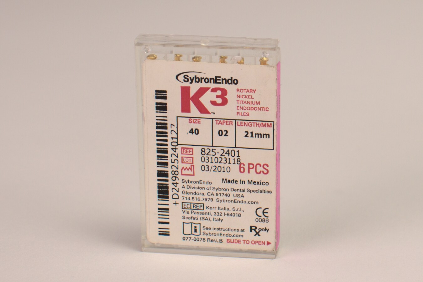 K3 NiTi-Files .02/40 21mm 6st