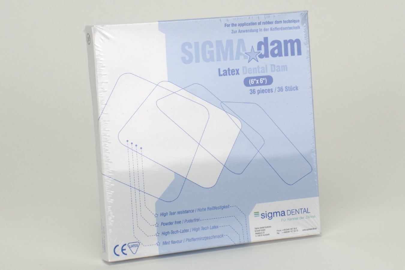 Kofferdamduk Sigma Dam medium grön 36st