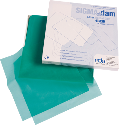 Kofferdamduk Sigma Dam medium grön 36st