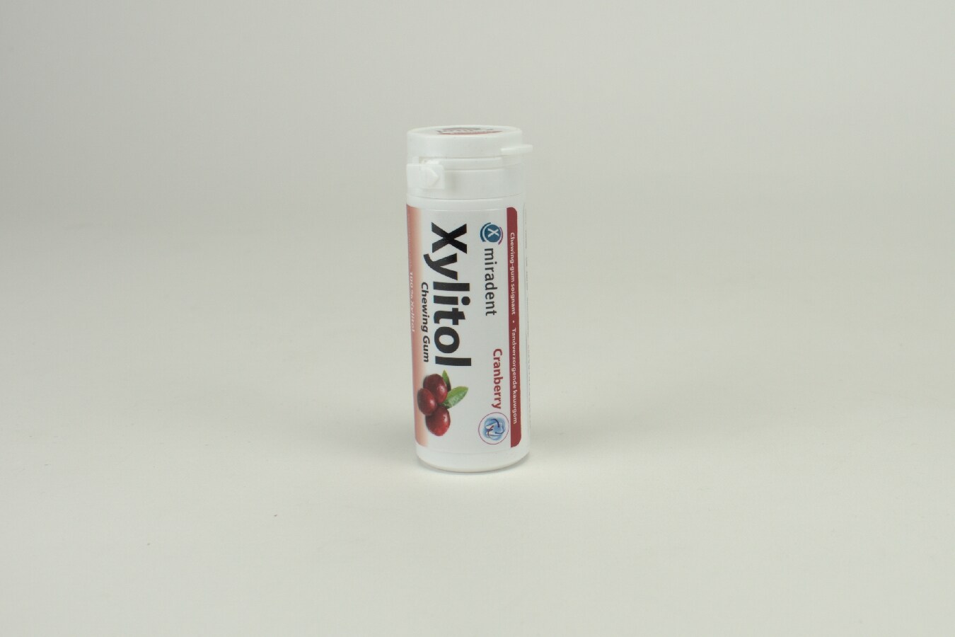Miradent Xylitol Chewing Gum Cranberry 30st
