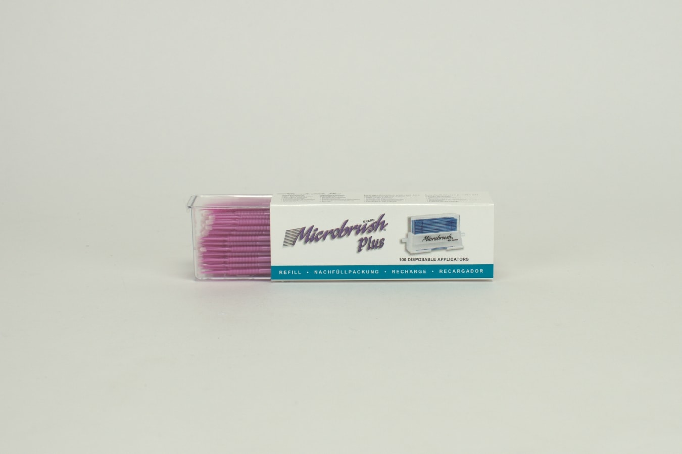 Microbrush Plus Dispenser Fin rosa 100st