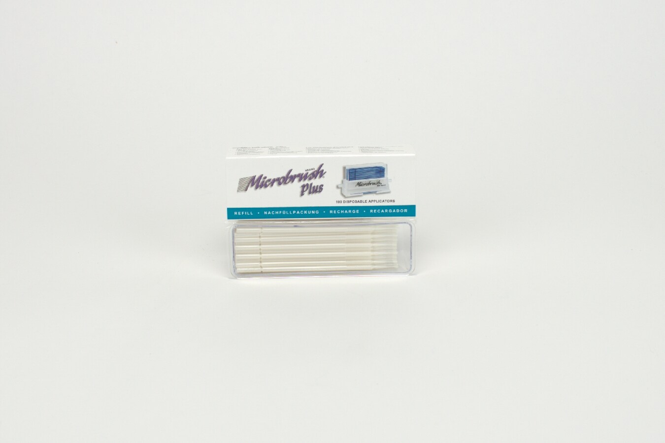 Microbrush Plus Dispenser Superfin vit 100st