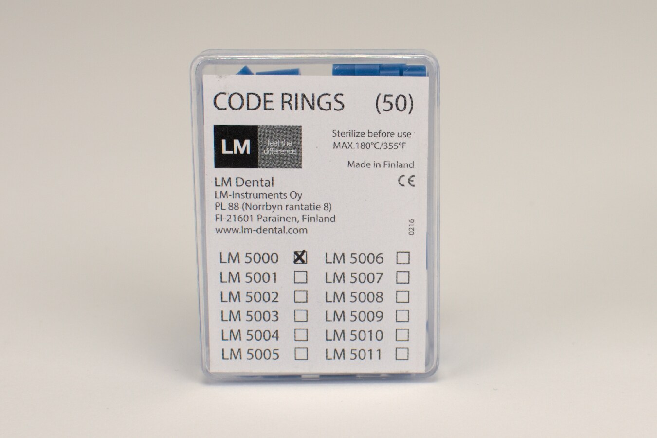 LM ID Märkning Ringar Blå 50st