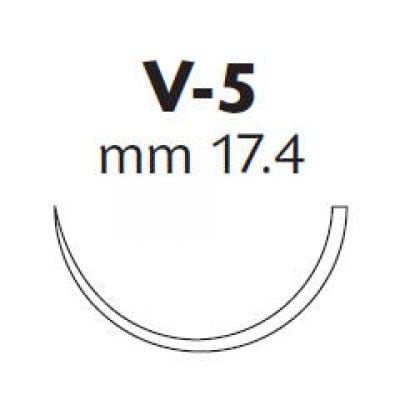 Sutur Ethicon Ethibond Excel 4-0 grön nål V5 36st