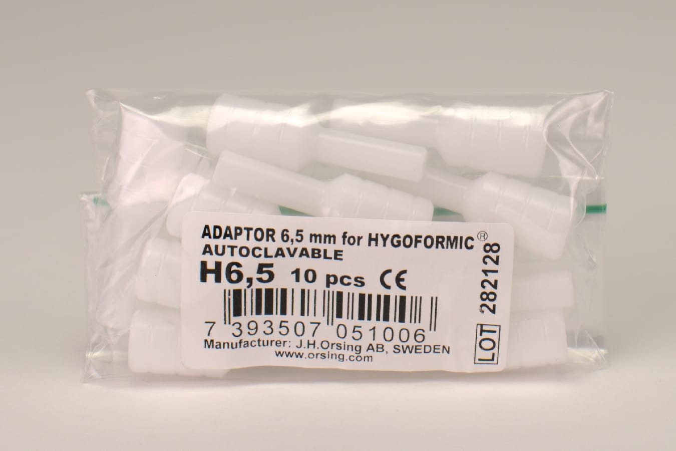 Adapter sug Hygoformic H6,5 hård vit 10st