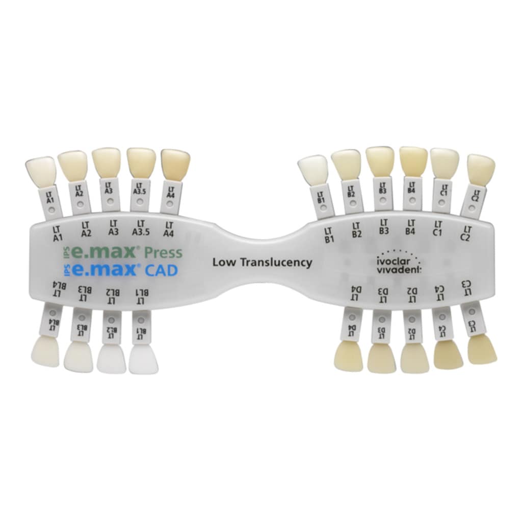 IPS e.max Press/CAD LT Färgskala