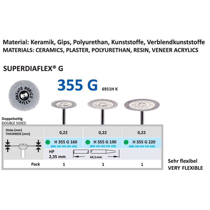 Diamantdisk H 355 160 G grov