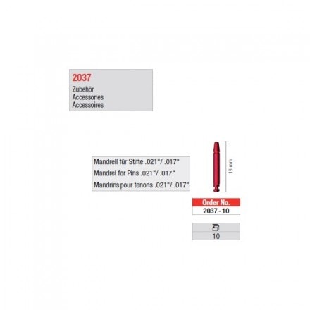 Retopin Mandrell 2037 röd 10st