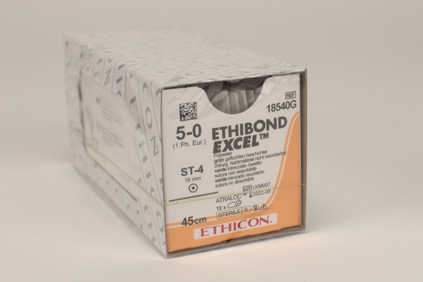 Sutur Ethicon Ethibond Excel 5-0 grön ST-4 12st