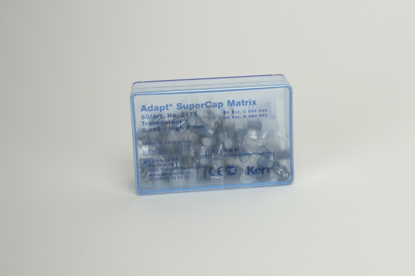 SuperMat Adapt Supercap Matrix Transparent 5,0 0,05 50st