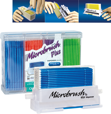 Microbrush Plus Dispenser Regular grön 100st