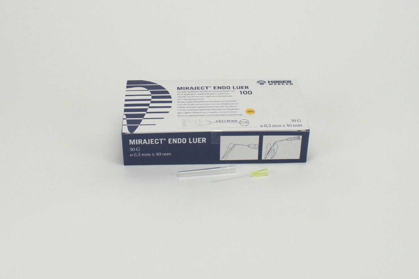 Spolkanyl Miraject Endo Luer 0,3x40mm 30G 100st