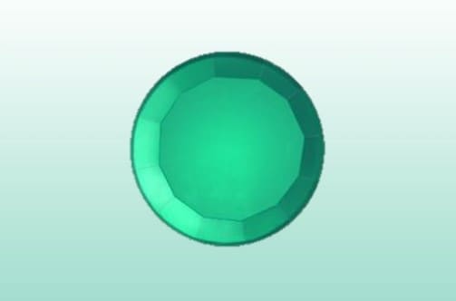 Tandsmycke Grön/Emerald 2,0mm