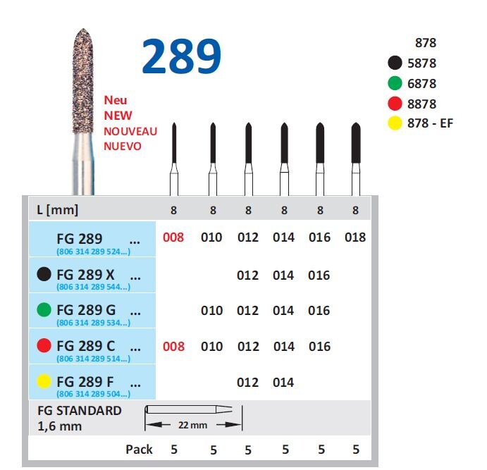 Fg Diamantborr 289 010 G grov 5st