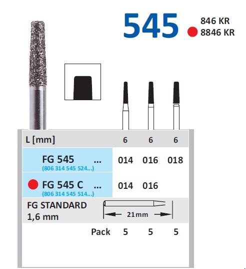 Fg Diamantborr 545 016 5st