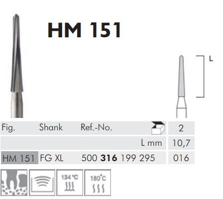 FG Kirurgiborr HM 151 316 016 XL 2st