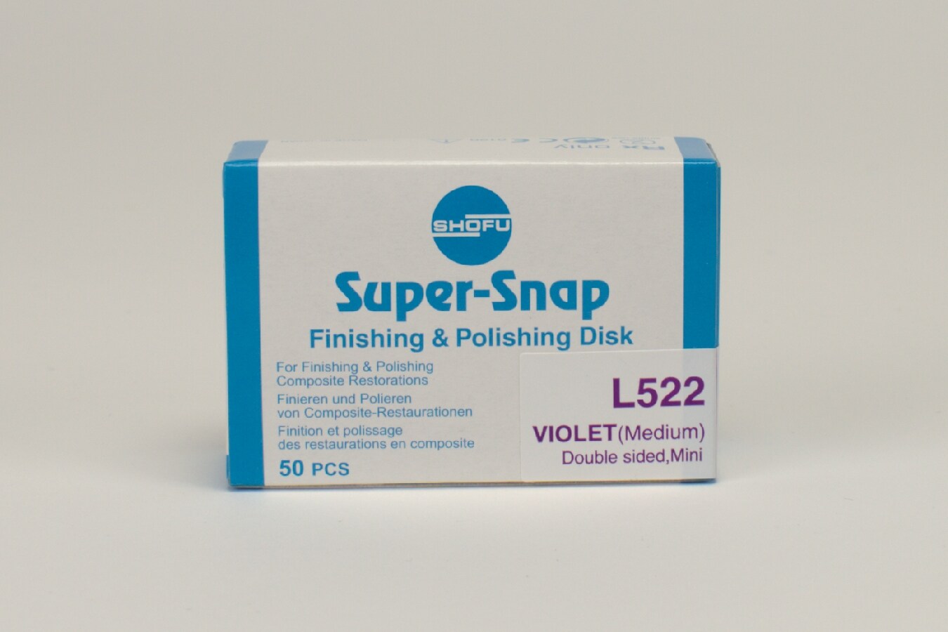 Super-Snap lila medium Mini ds 50st