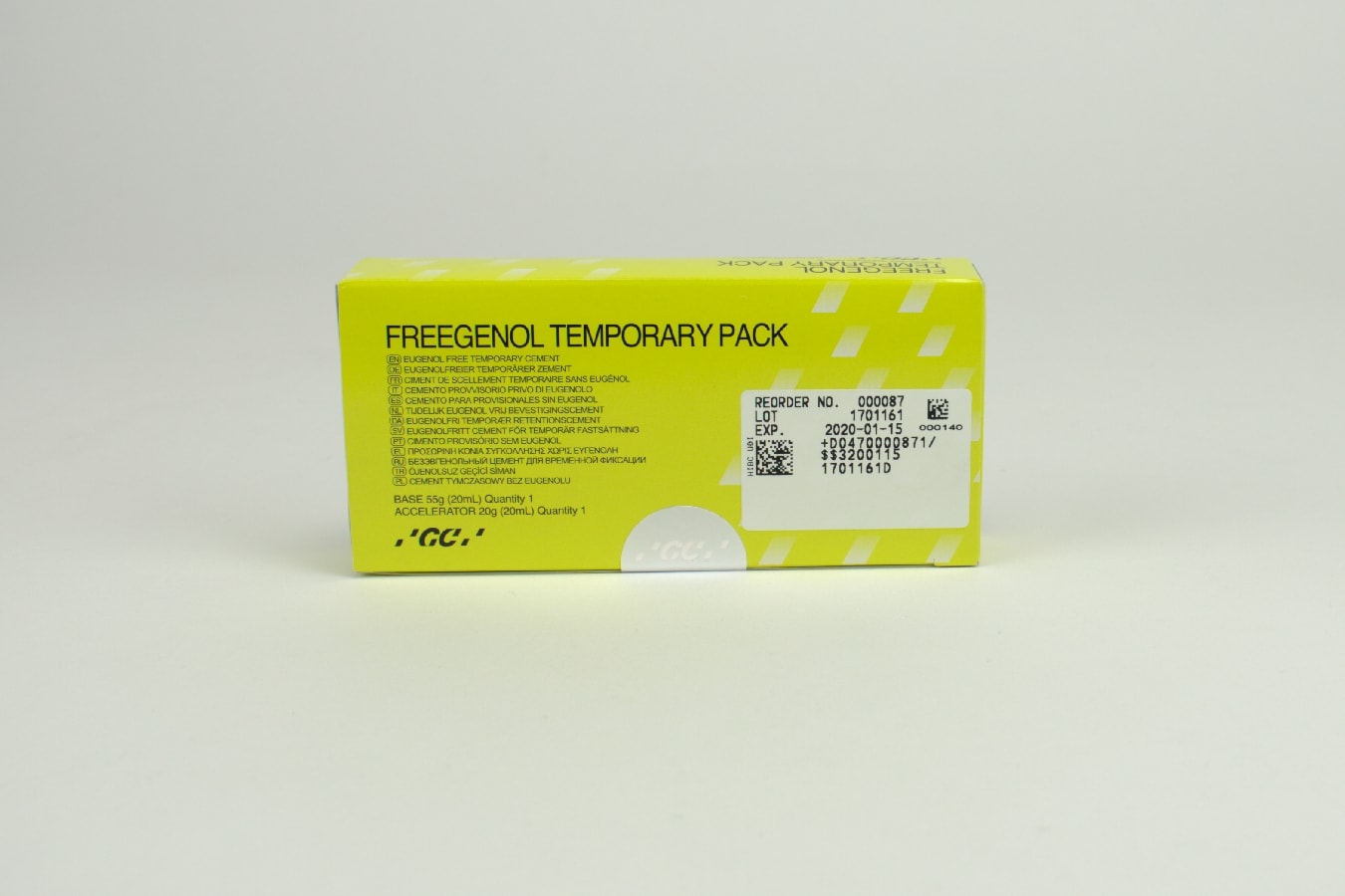 Freegenol Temporary 55g bas+20g accelerator