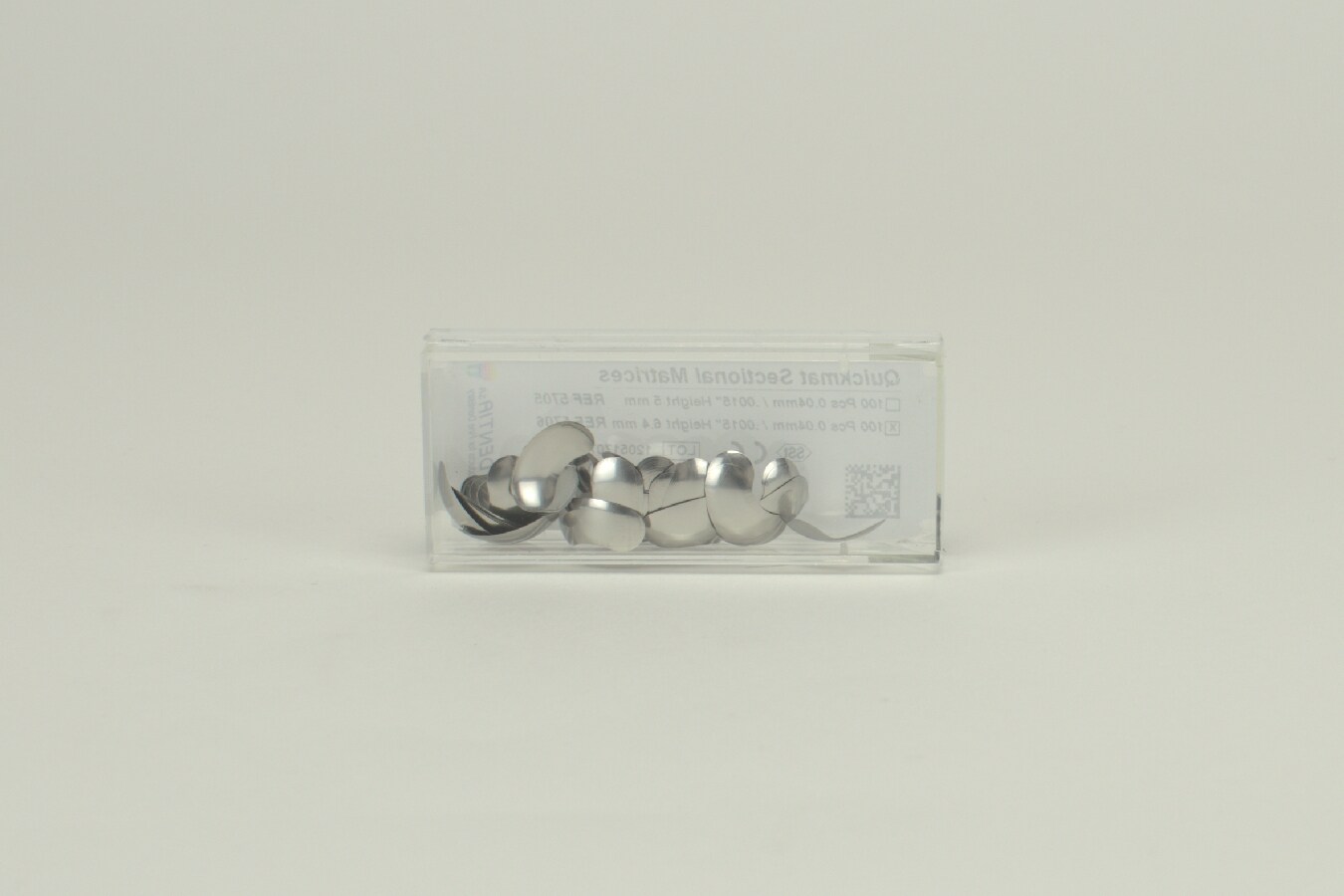 Quickmat Sektionsmatris molar 0.04mm / 6.4mm 100st