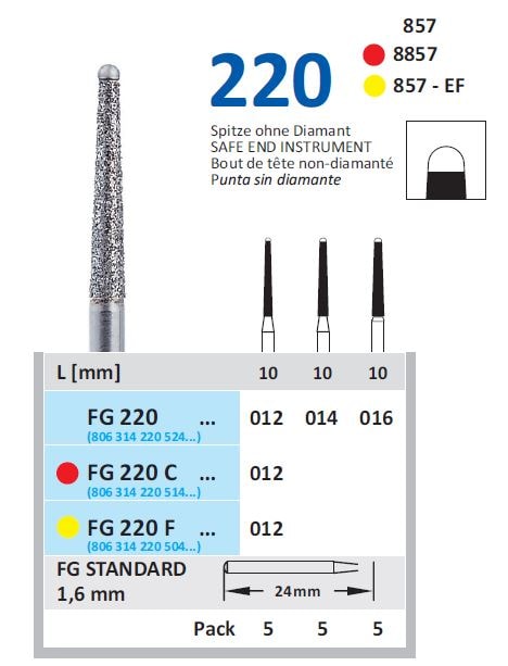 Fg Diamantborr 220 012 F x-fin 5st