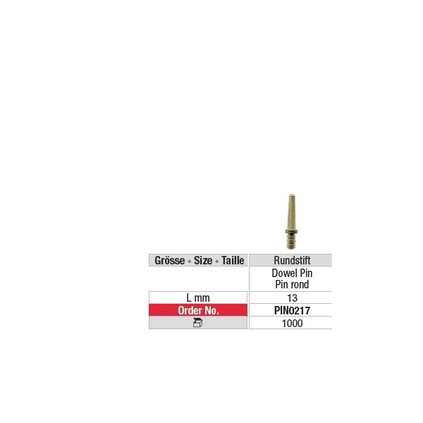 Dowel Pins stift 0217-13mm 1000st