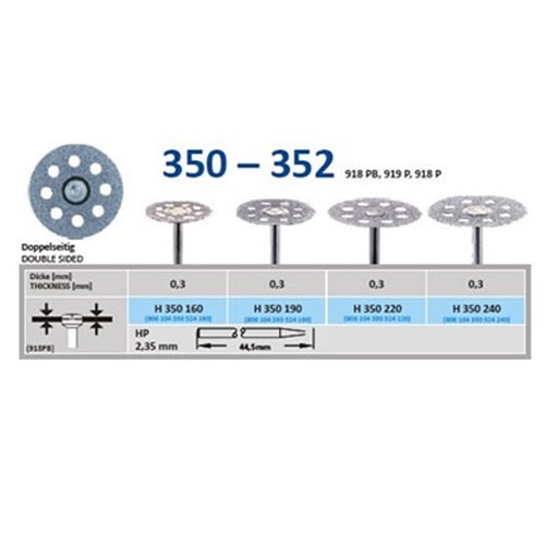 Diamantdisk H 350 160