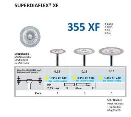 Diamantdisk H 355 160 XF