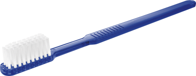Engångstandborste D-Touch med tandkräm blå 100st