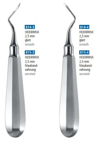 Rothävel Heidbrink vinklad slät Vänster 2,5mm