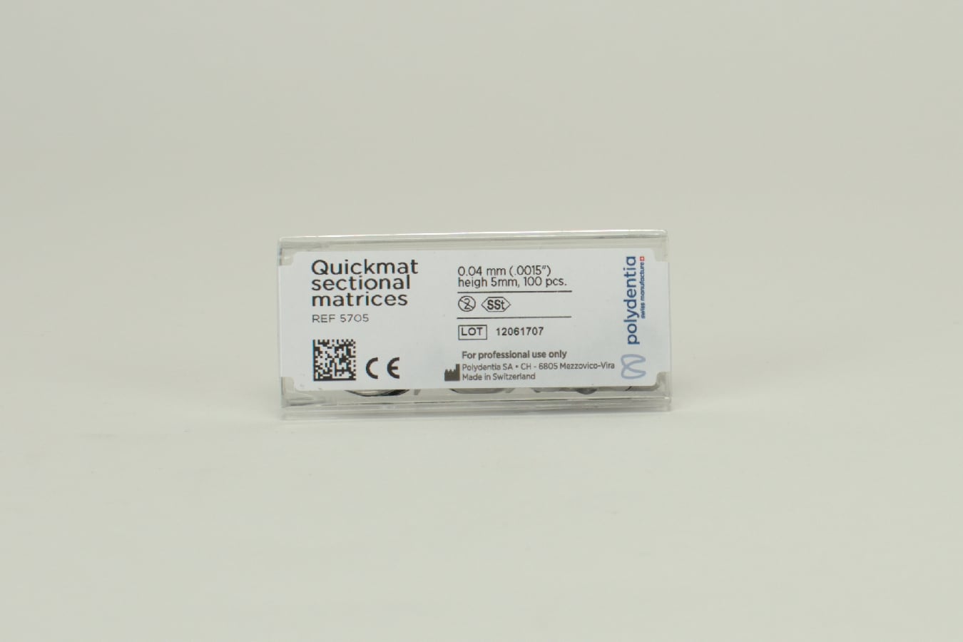 Quickmat Sektionsmatris premolar 0.04mm / 5mm 100st