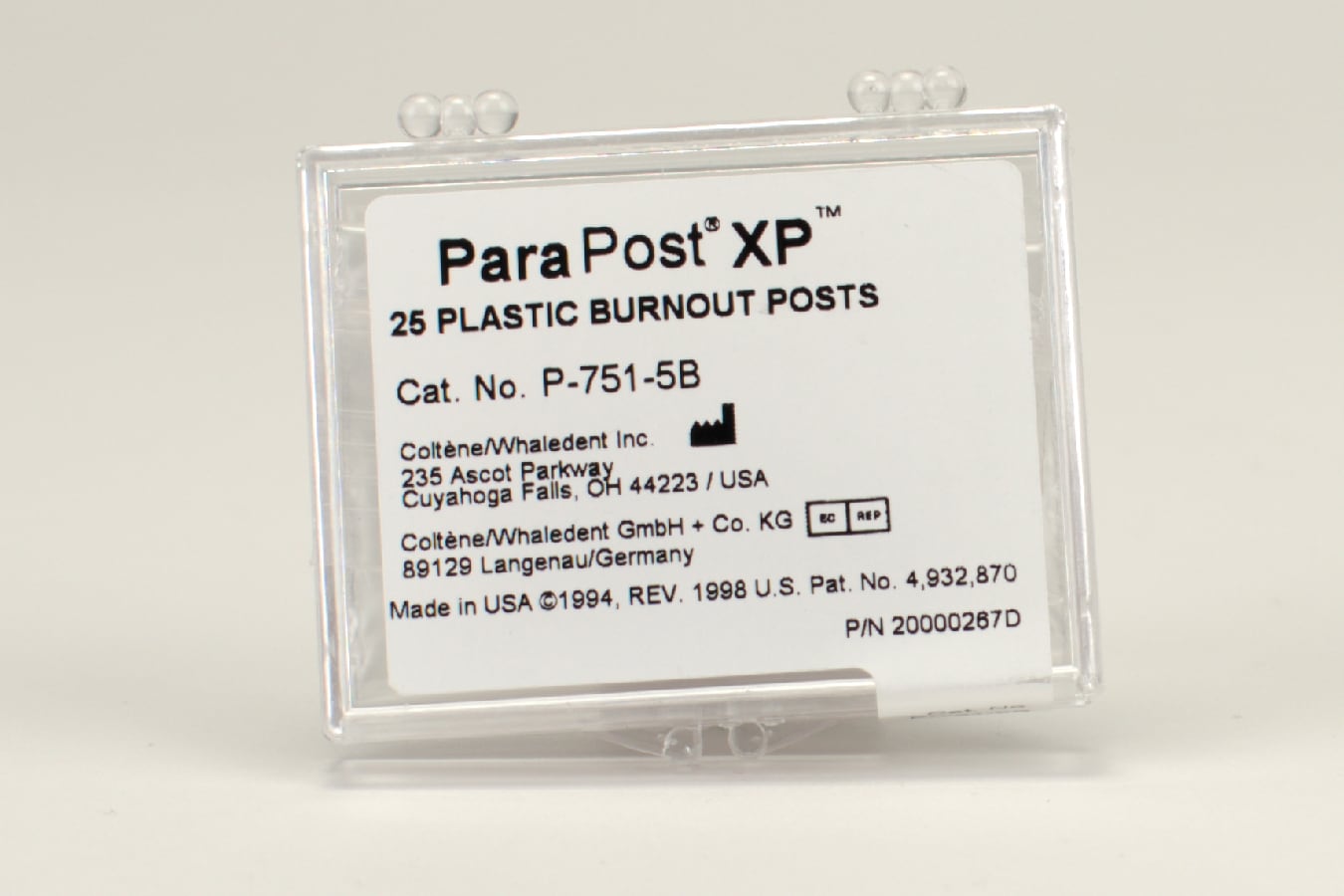 ParaPost XP Urbränningsstift P751-5B röd 25st