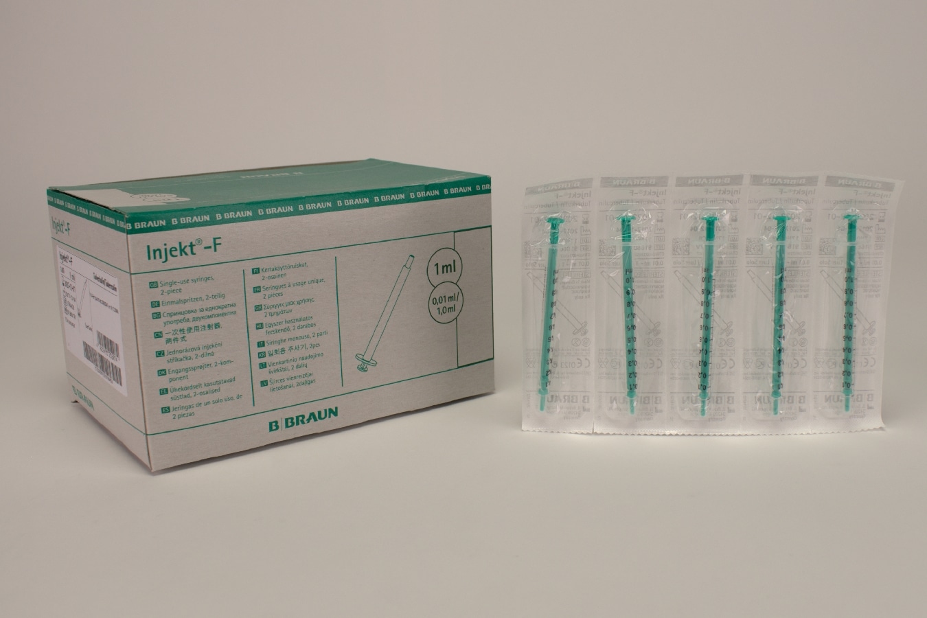 Spolspruta Injekt-F Luer 1ml 100st