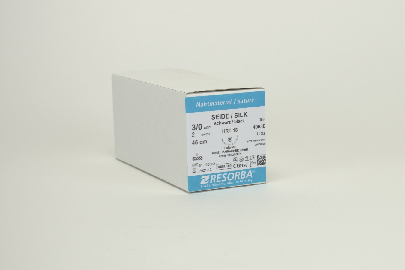 Sutur Resorba Silke 3/0 HRT18 12st