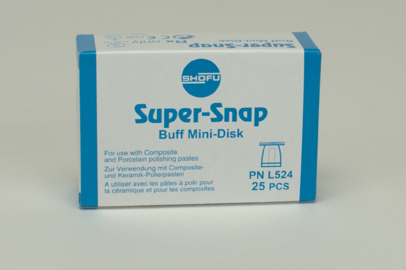 Super-Snap Buff Minidisk med mandrell 