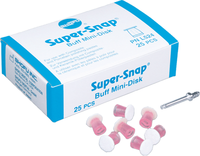 Super-Snap Buff Minidisk med mandrell 