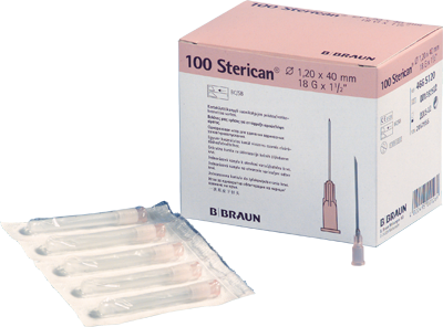 Injektionskanyl Sterican 18G 1,20x40mm 100st