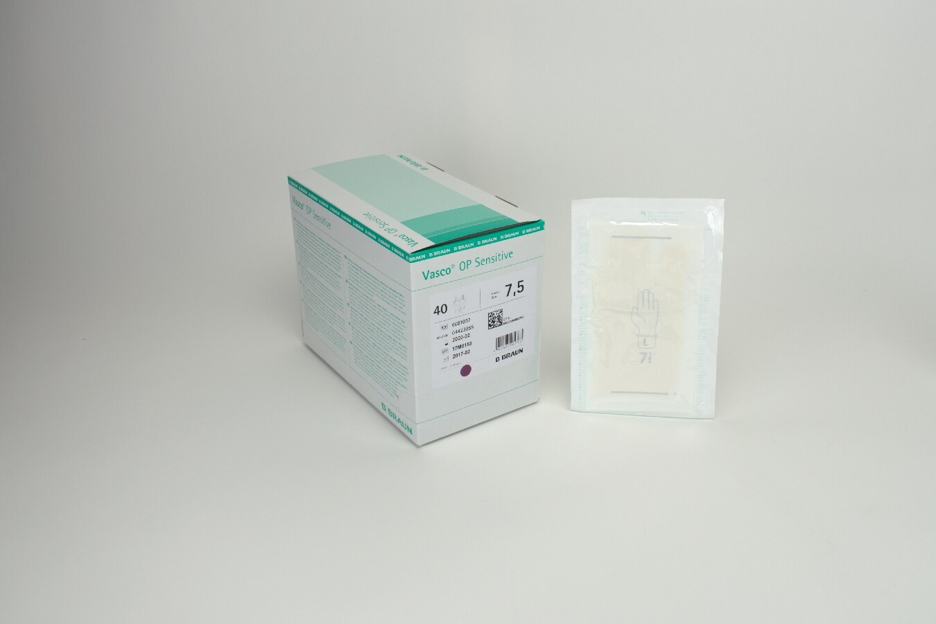 OP Handske Vasco Sensitive 7,5 latex 40par