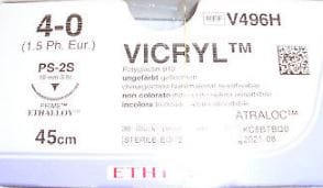 Sutur Ethicon Vicryl 4-0 ofärgad PS-2S 36st