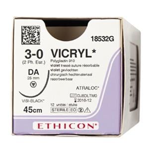 Sutur Ethicon Vicryl 3-0 violett Visi-Black DA 12st