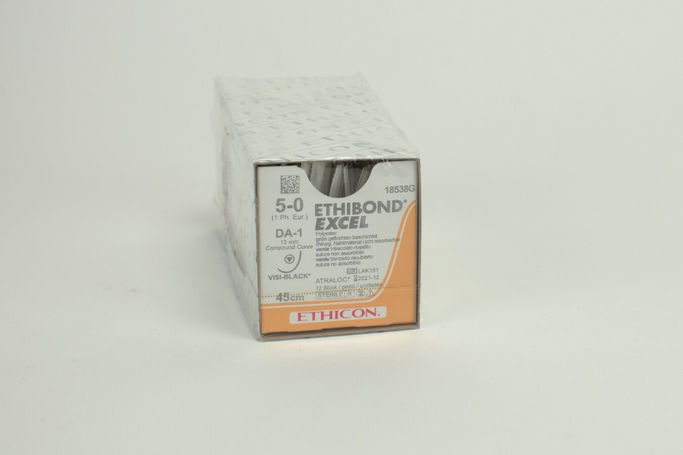 Sutur Ethicon Ethibond Excel 5-0 grön DA-1 VB 12st