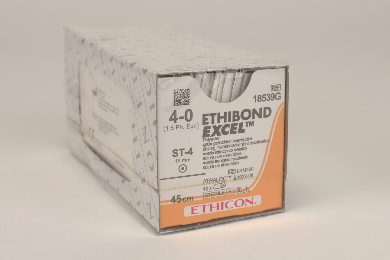 Sutur Ethicon Ethibond Excel 4-0 grön ST-4 12st