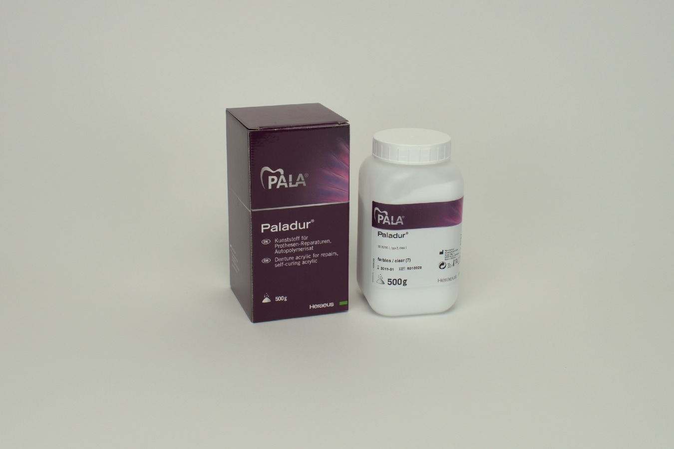 Paladur Pulver Klar 500g