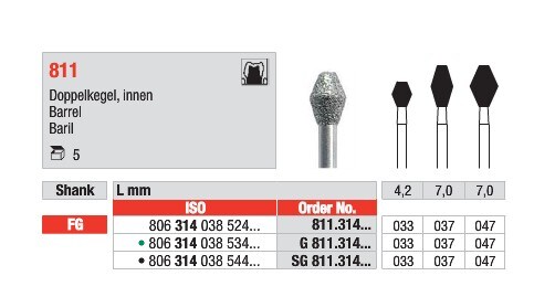 FG Diamantborr 811 314 033 5st